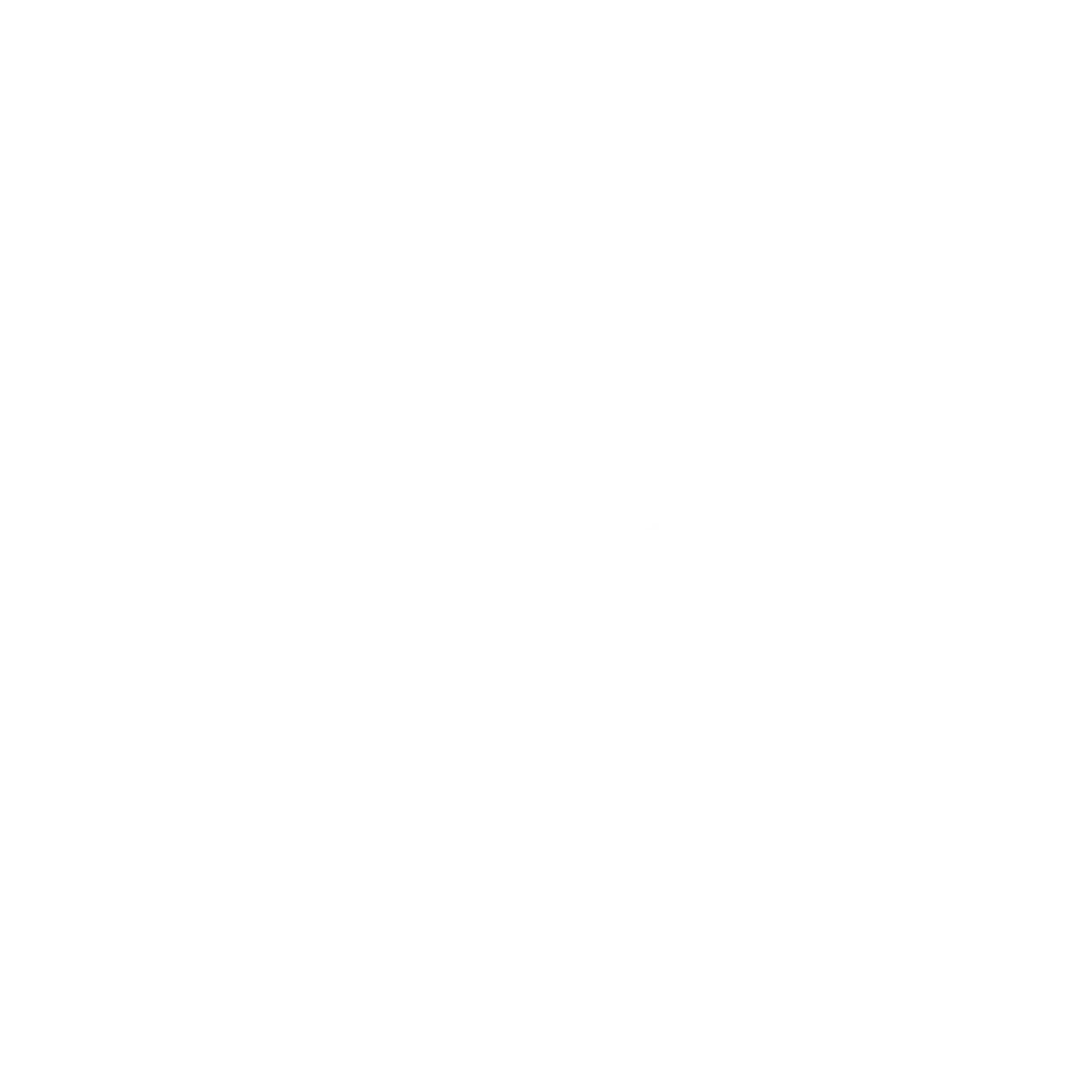 Large white B from the Biennale typeface, contrasting thin and thick strokes.